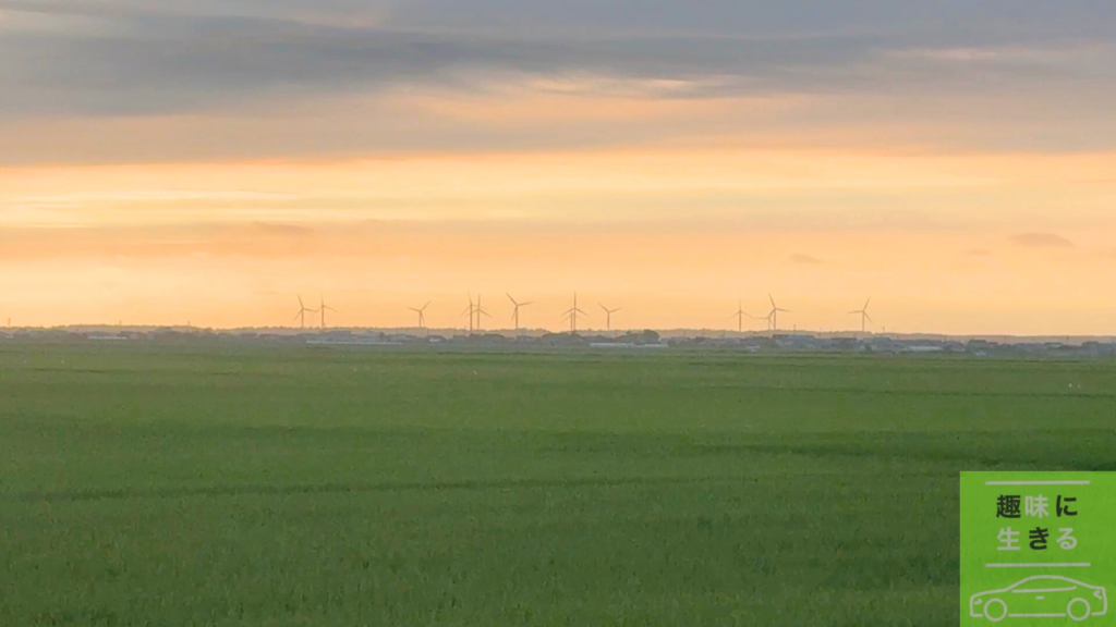 青森県つがる市の景色